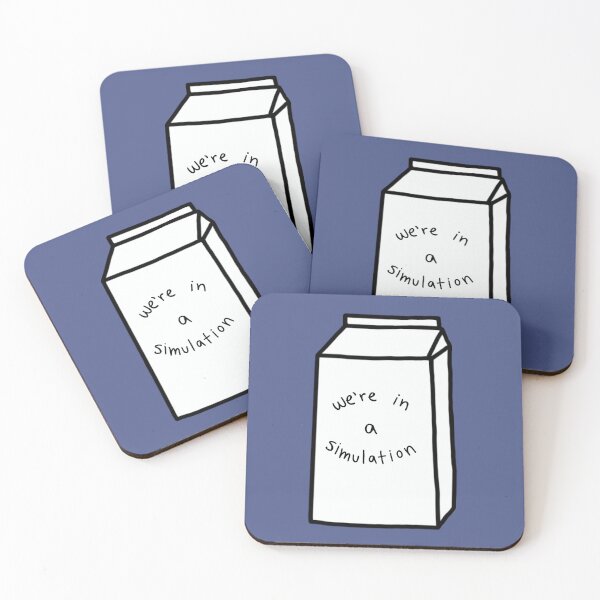 Item preview, We're in a Simulation on a Milk Carton designed and sold by PaulinaS.