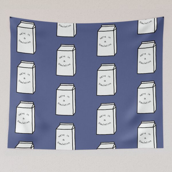 Item preview, We're in a Simulation on a Milk Carton designed and sold by PaulinaS.