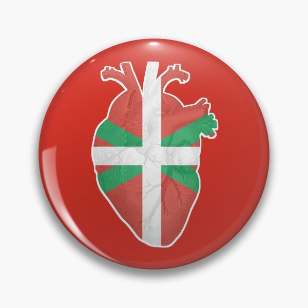 Item preview, Proud to be Basque, Heart beating for Euskadi, Euskal Herria, Basque flag, pride designed and sold by Kinisis.