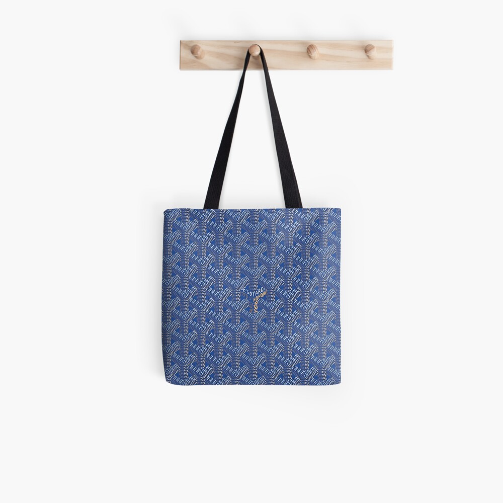 goyard blue tote bag