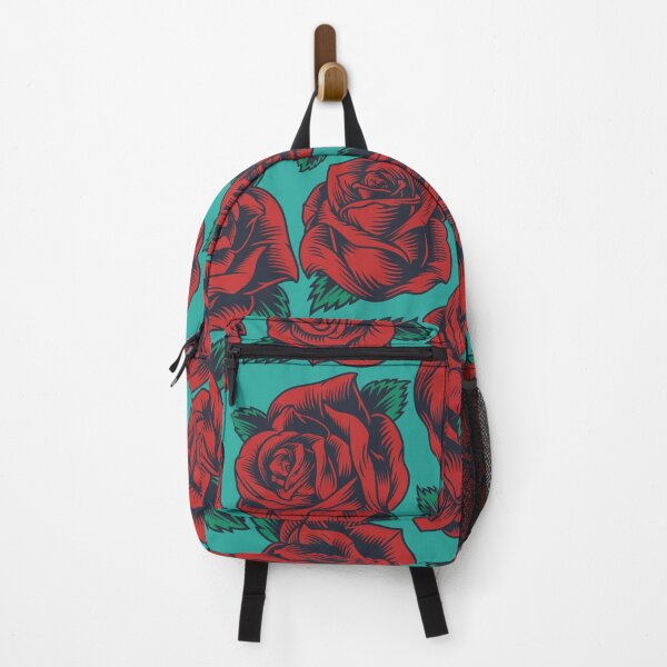 Item preview, Red Floral Force Decorative Patterns Washable Reusable Cute Masks designed and sold by damelinen.
