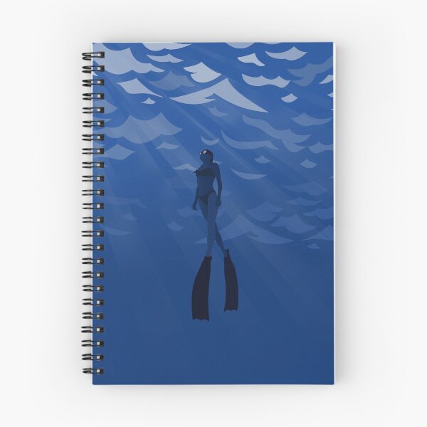 Item preview, Freediver Girl - Ocean Blue designed and sold by TheSaltSirens.