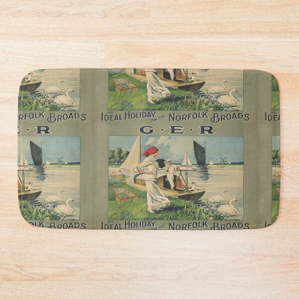 Item preview, Norfolk Broads vintage travel poster designed and sold by stickart-marek.