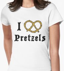 I Love Pretzels Women's Fitted T-Shirt