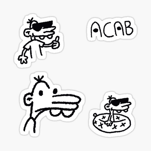 manny heffley - Eat the rich Manny - pattern Sticker