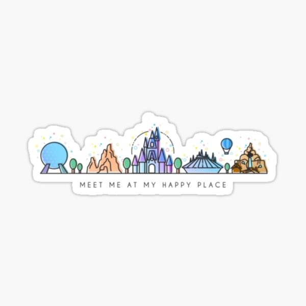 Happy place Sticker