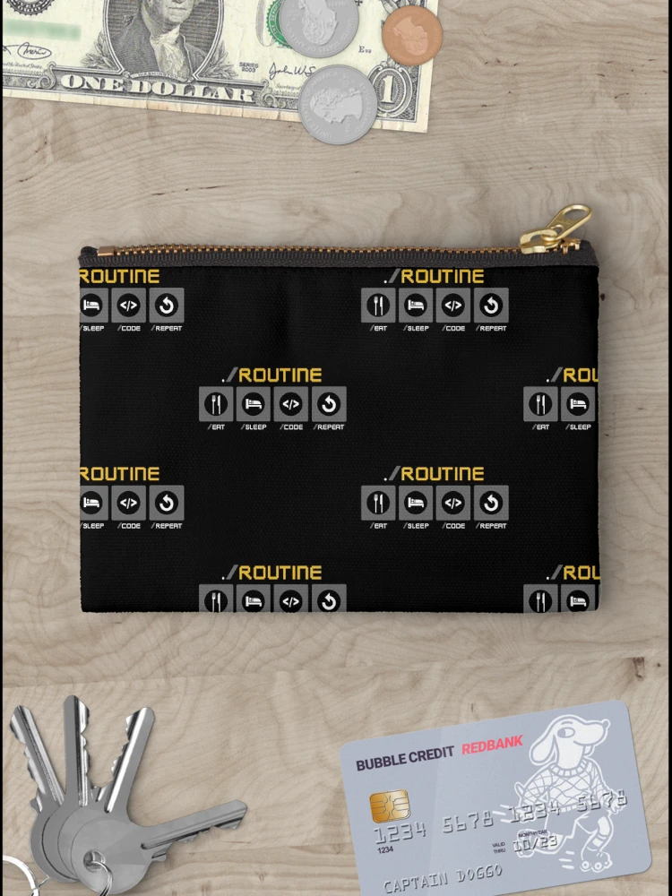 Thumbnail 3 of 4, Zipper Pouch, Routine Design designed and sold by DavinciStore21.
