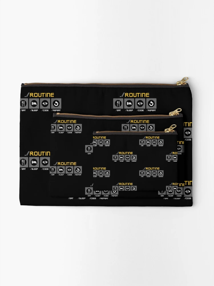 Thumbnail 2 of 4, Zipper Pouch, Routine Design designed and sold by DavinciStore21.