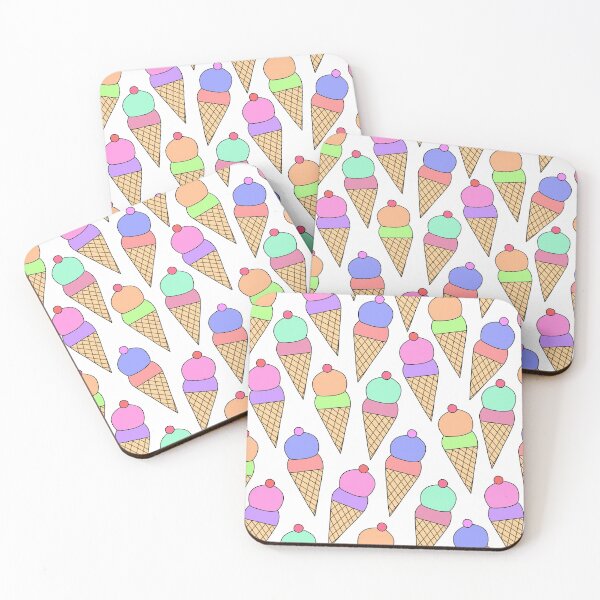Item preview, Multicoloured Ice Cream Pattern designed and sold by passionatelyem.