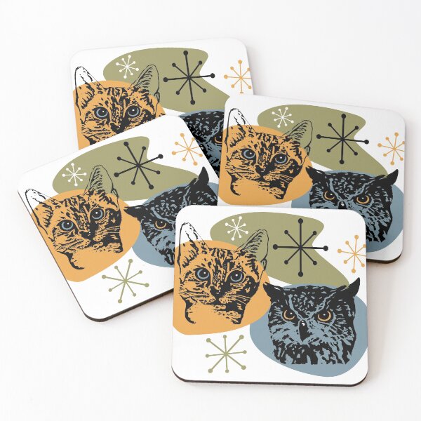 Item preview, Meow & Hoot Retro designed and sold by Jackie Jackson.