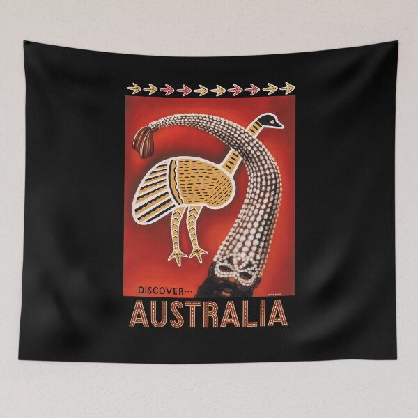 Item preview, Discover Australia vintage travel poster designed and sold by stickart-marek.