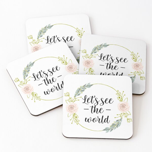 Item preview, Let’s See The World- Floral Wreath designed and sold by oliviarose7.