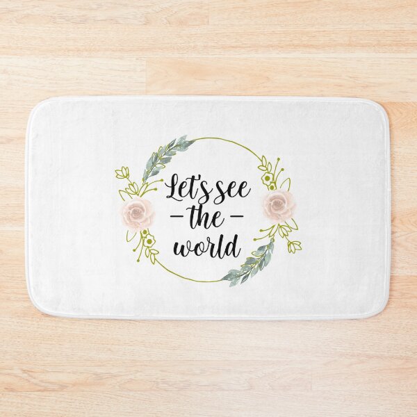 Item preview, Let’s See The World- Floral Wreath designed and sold by oliviarose7.