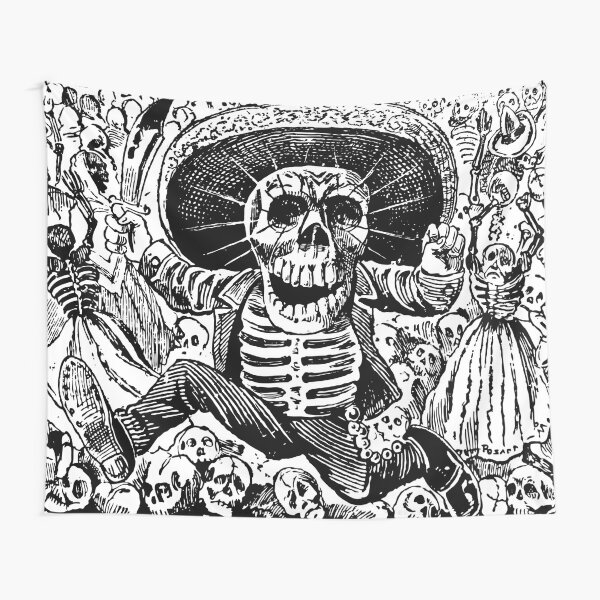 Grateful Dead T-Shirt  Woodcut Skeleton And Roses Grateful Dead Shirt