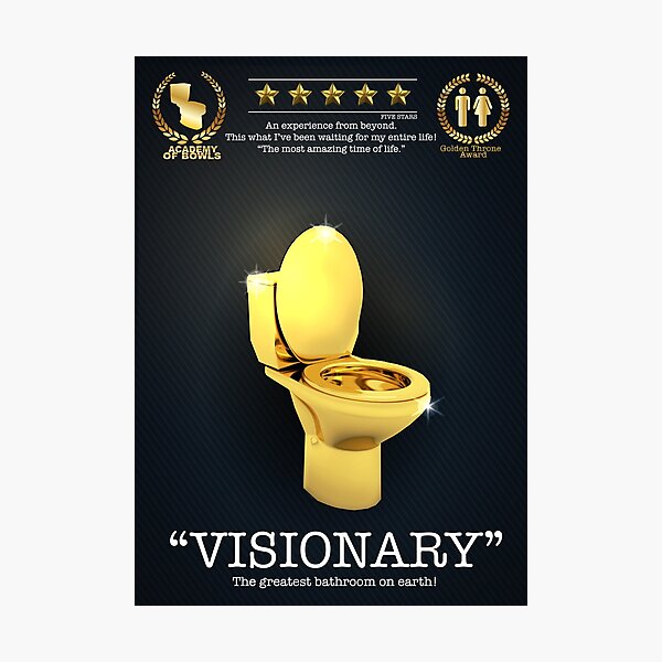 Funny Bathroom Sign Photographic Print