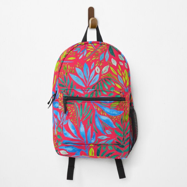 Item preview, Tropical Jungle Leaves - Fire Red designed and sold by Klearwater.
