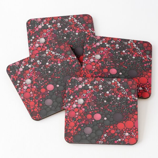Item preview, Red polka dots contemporary art designed and sold by lordthebeard.