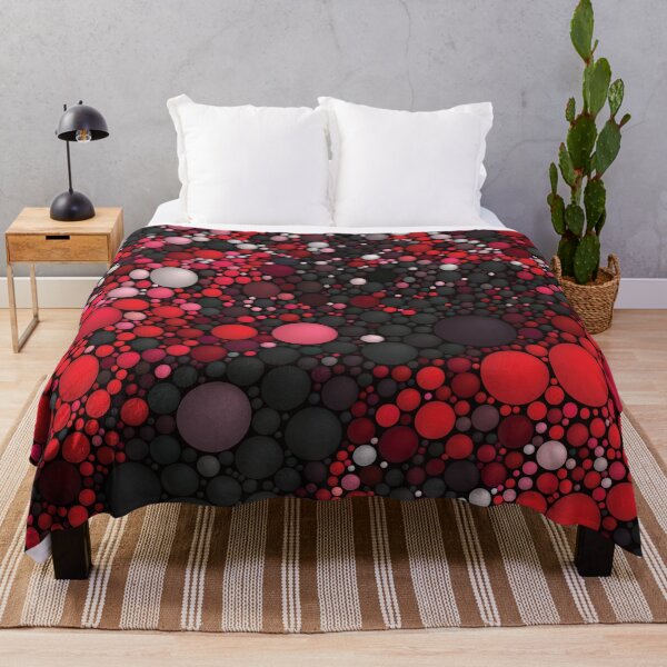 Item preview, Red polka dots contemporary art designed and sold by lordthebeard.
