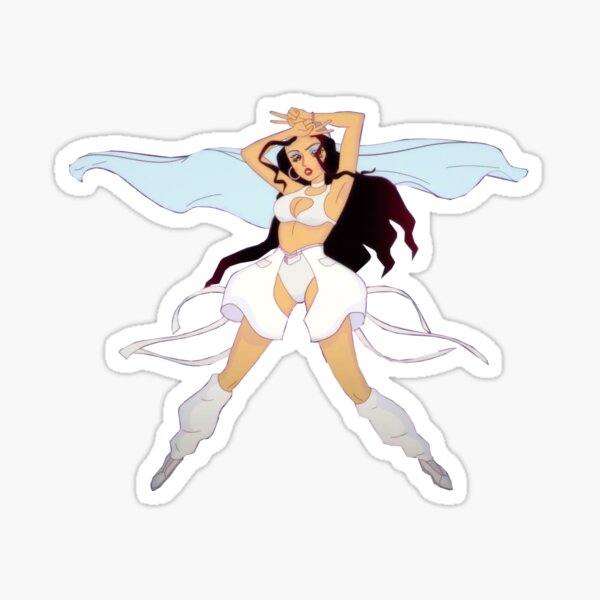 doja cat captor sakura manga sticker Sticker