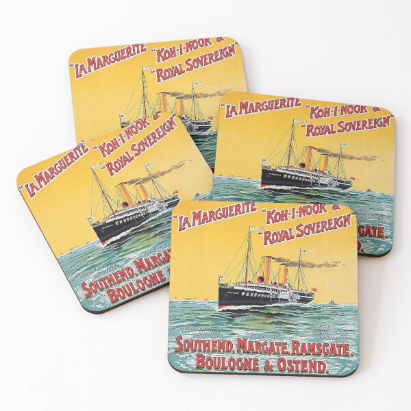 Item preview, Daily Sea Trips vintage travel poster designed and sold by stickart-marek.