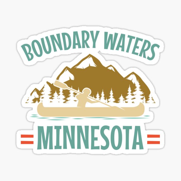 Boundary Waters Canoe Sticker