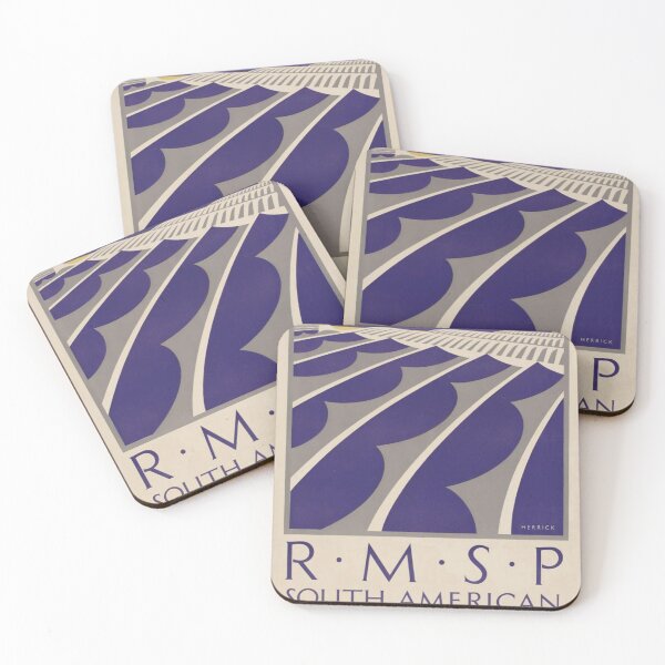 Item preview, RMSP South America vintage travel poster designed and sold by stickart-marek.