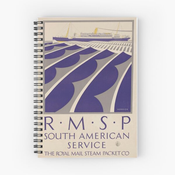 Item preview, RMSP South America vintage travel poster designed and sold by stickart-marek.
