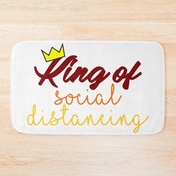 Item preview, King Of Social Distancing Quarantine Stay Home Safe Funny designed and sold by Articulate.