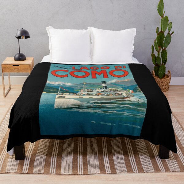 Item preview, Lago di Como vintage travel poster designed and sold by stickart-marek.