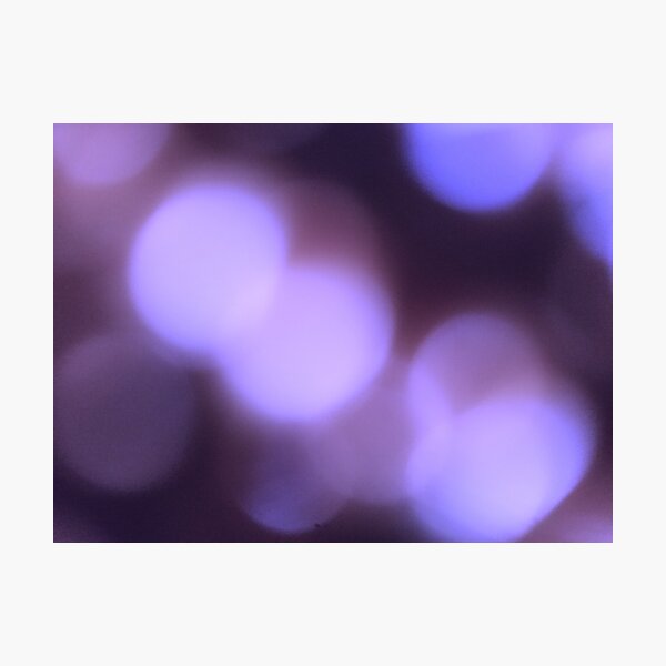 Blurred Purple Lights Photographic Print