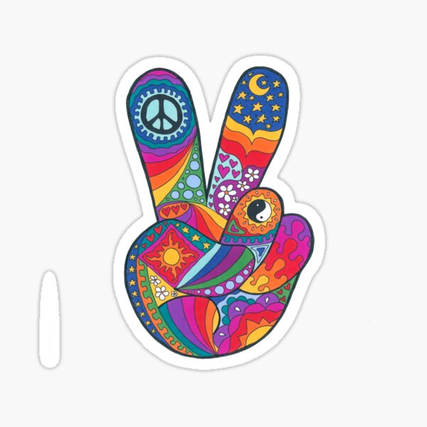 Item preview, Psychedelic Peace Out  designed and sold by Kellie Espie Art.