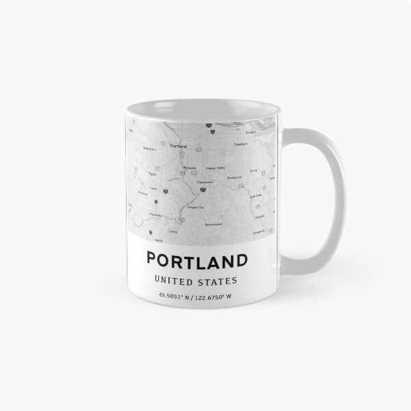 Item preview, Portland Oregon Map and Coordinates  designed and sold by Emily Designs.