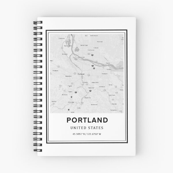 Item preview, Portland Oregon Map and Coordinates  designed and sold by Emily Designs.