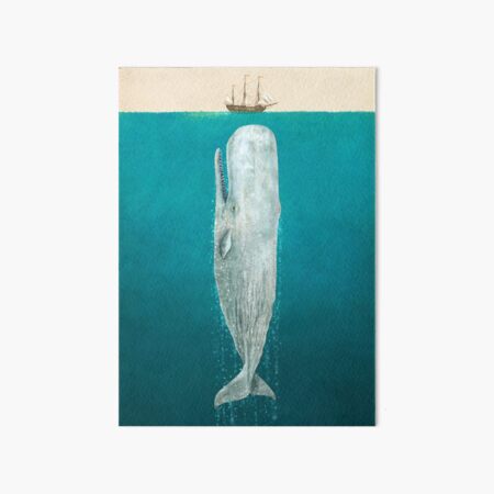 The Whale - Full Length - colour option Art Board Print