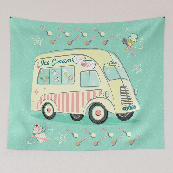 Item preview, Vintage Ice Cream Van designed and sold by studioxtine.