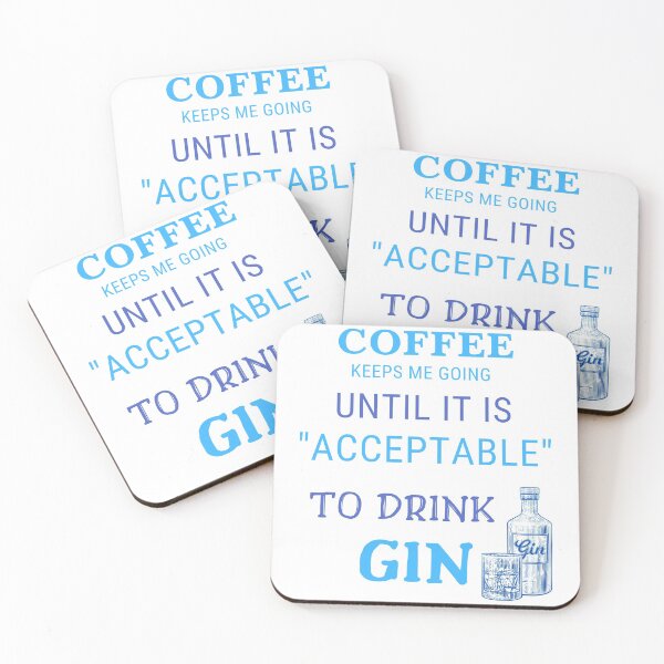 Item preview, Coffee Until GIN ! designed and sold by MERCH HQ.