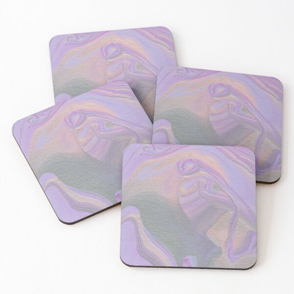 Item preview, Purple and Silver Marble Painting designed and sold by erakes.