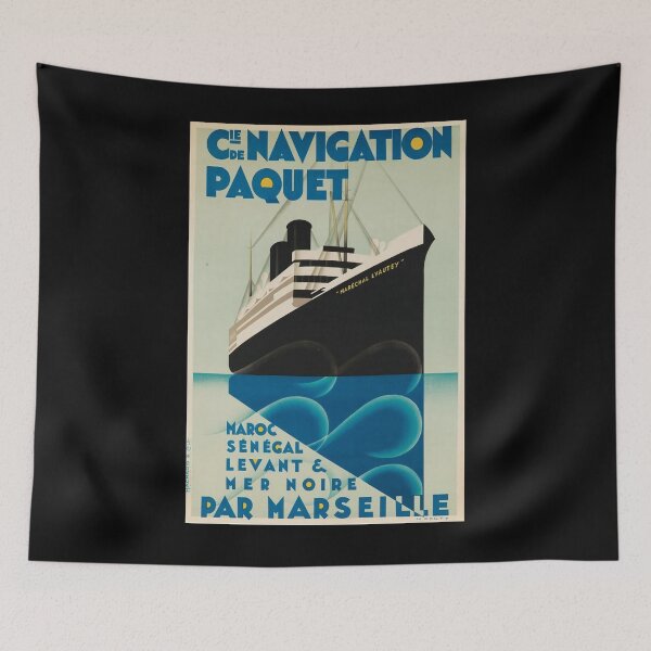 Item preview, Maroc Senegal Levant vintage travel poster designed and sold by stickart-marek.