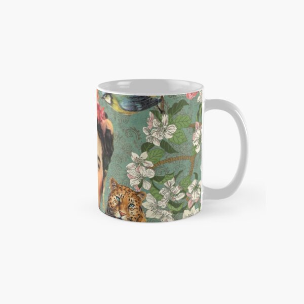 FRIDA KAHLO Prima Design Floral Tassel Key Chain Ceramic Coffee Mug Tea Cup NEW 