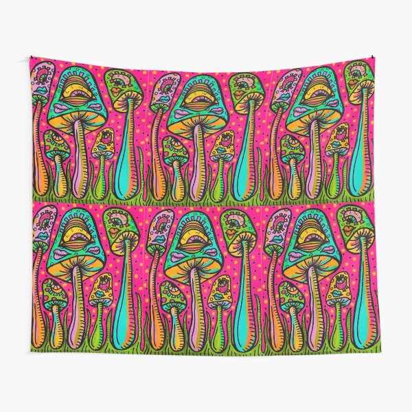 Kissy Mushrooms Tapestry