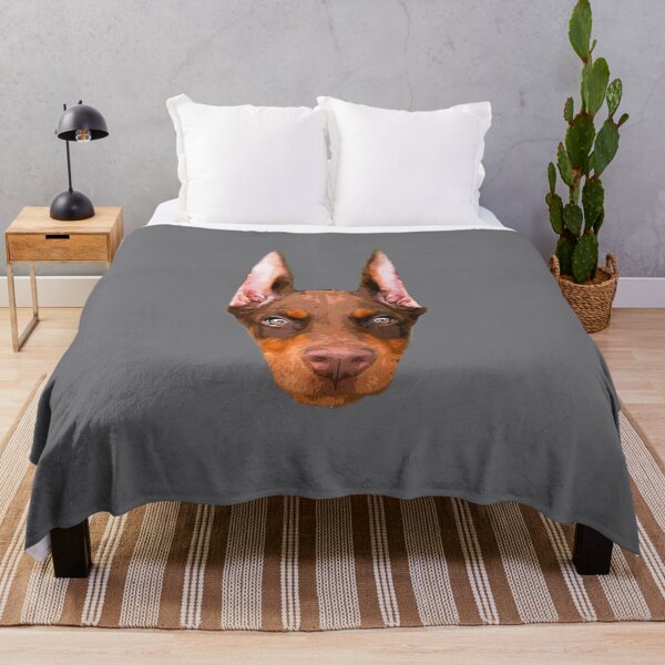 Item preview, Doberman Puppy Head Red Brown designed and sold by ElegantCat.