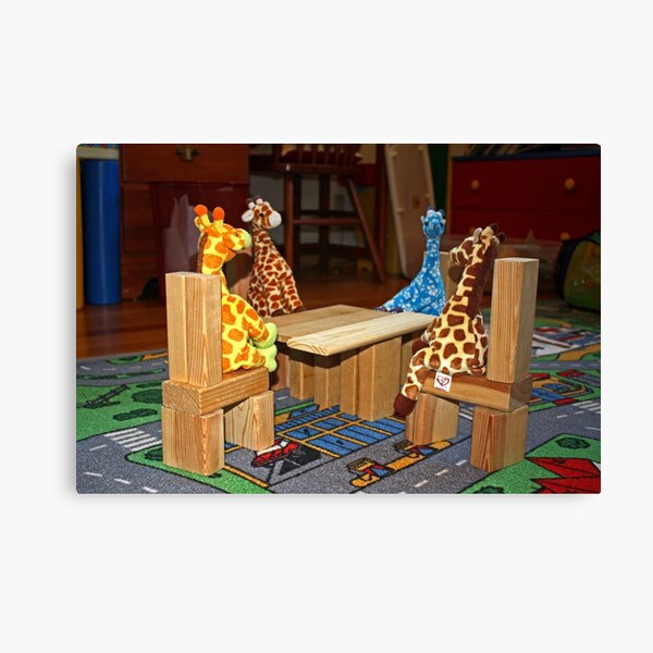Giraffe Picnic Canvas Print