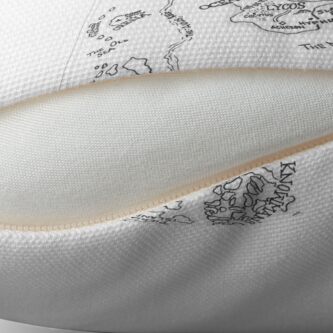 Alternate view of The Map of Nereid Throw Pillow