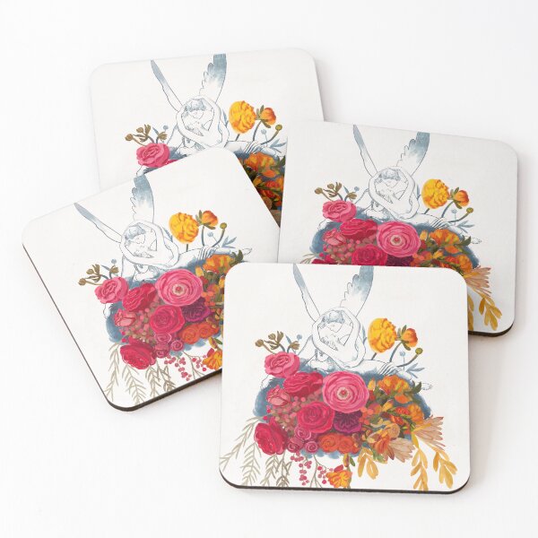 Item preview, Psyche and Cupid Floral Illustration designed and sold by bermudezbahama.