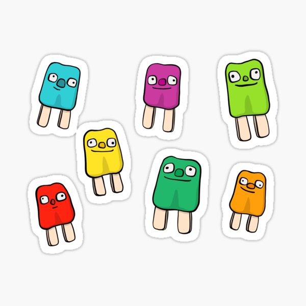 Popscicle Friends Sticker