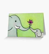 Little Elephant Says Thank-you Greeting Card