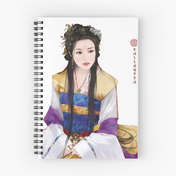 Item preview, China art print - portrait of young chinese lady graceful woman designed and sold by Kallandra.