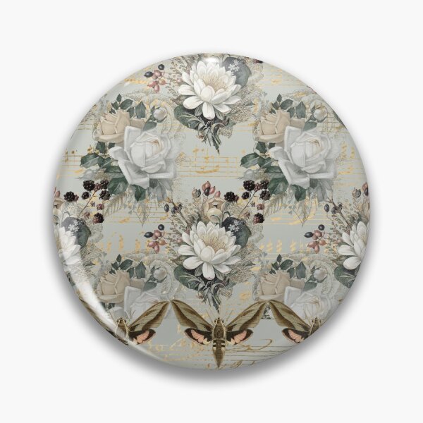 Item preview, Celadon Green Flowers Pattern designed and sold by incarnations.
