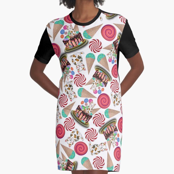 Birthday cake - Happy birthday for the loved one Graphic T-Shirt Dress