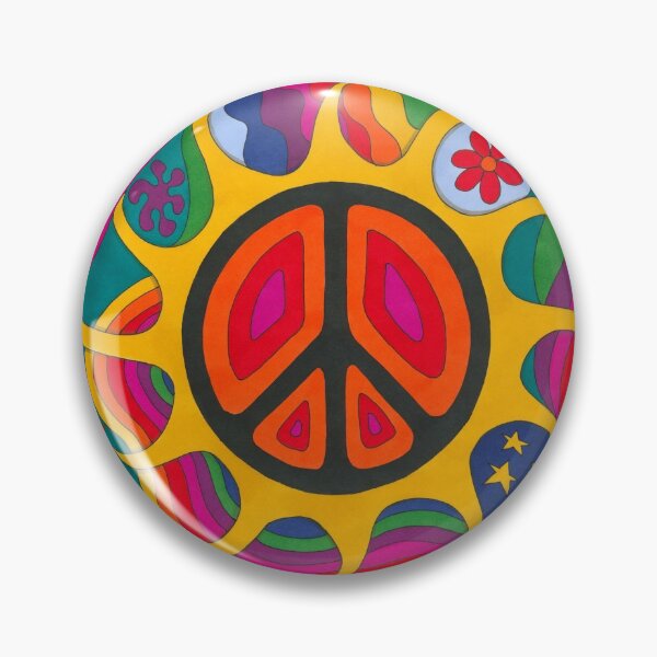 Item preview, Psychedelic Flaming Peace designed and sold by Kellie Espie Art.